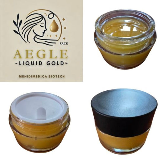 Aegle Face Liquid Gold 50ml Anti-Falten Lotion für strahlende Haut.
