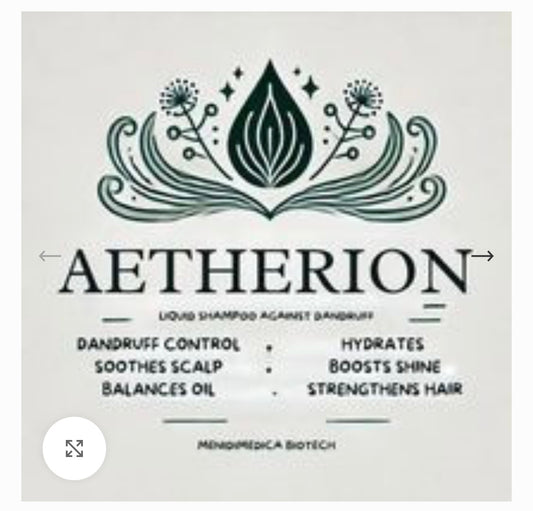 Aetherion Shampoo 200ml Ideales Shampoo für Pflege, Kräftigung der Haare, Haarausfall, Schuppen.