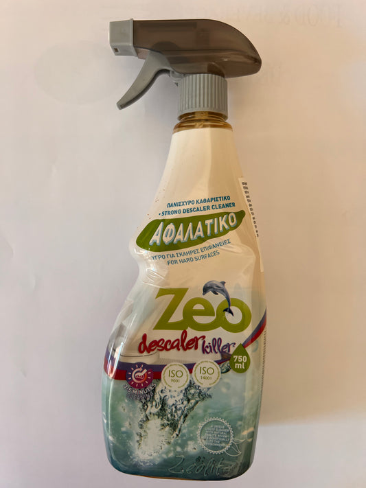 Zeo Descaler Killer 750 ml Εξαιρετικά ισχυρό κατά των αλάτων, σκουριές και κατάλοιπα για πισίνες , τουαλέτες,συντριβάνια,ενυδρεία , πλυντήρια ρούχων - πιάτων-αυτοκινήτων.
